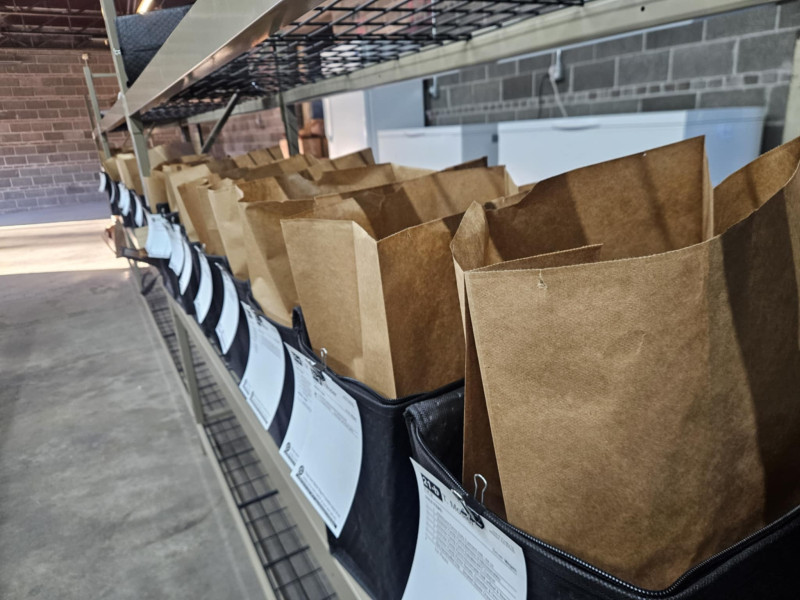 Market Wagon bags for producers to drop off product 