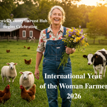 Woman farmer with livestock